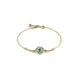 Gucci Interlocking G 18ct Yellow Gold Amazonite & Diamond Bracelet