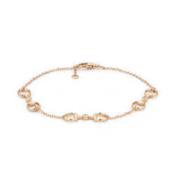 Gucci Horsebit 18ct Rose Gold and Diamond 3 Bracelet