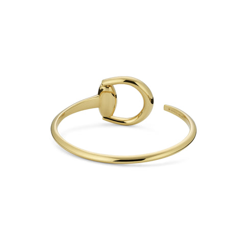 Gucci Horsebit 18ct Yellow Gold Large Bangle