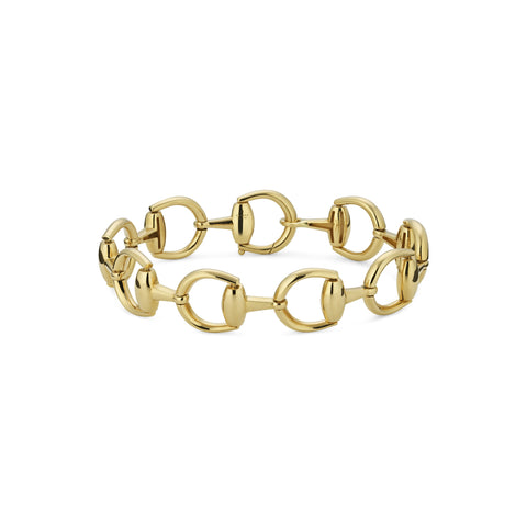 Gucci Horsebit 18ct Yellow Gold Chain Bracelet