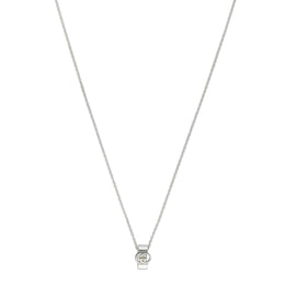 Gucci Interlocking Motif Sterling Silver Necklace