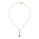 Gucci Interlocking G 18ct Yellow Gold Amazonite & Diamond Necklace