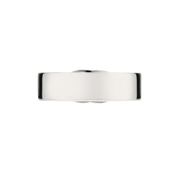 Gucci Interlocking Motif Sterling Silver 6mm Ring