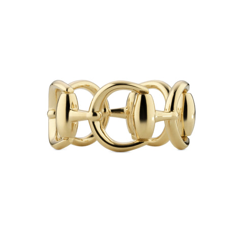 Gucci Horsebit 18ct Yellow Gold Link Ring
