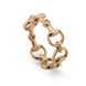 Gucci Horsebit 18ct Rose Gold and Diamond Ring