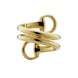 Gucci Horsebit 18ct Yellow Gold Spiral Ring