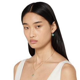 Gucci Interlocking G 18ct Yellow Gold Amazonite & Diamond Earrings