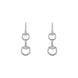 Gucci Horsebit 18ct White Chandelier 0.274ct Brilliant Cut Diamond Earrings D