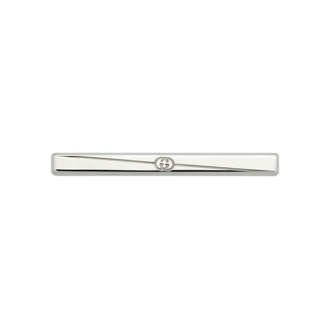 Gucci Interlocking G Sterling Silver Tieslide