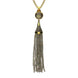 Yellow Gold Circular Labradorite Cascade Necklace P3096C