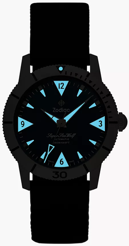 Zodiac Super Sea Wolf Titanium Skin Diver Watch