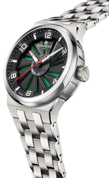 Perrelet Turbine Titanium 41 Green Bracelet Watch