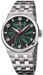 Perrelet Watch Turbine Titanium 41 Green Bracelet A4066/3