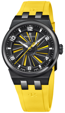 Perrelet Watch Turbine Titanium 41 Yellow A4067/1