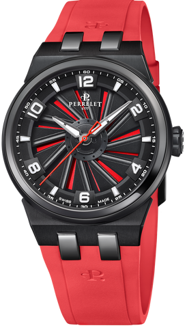 Perrelet Watch Turbine Titanium 41 Red A4067/4