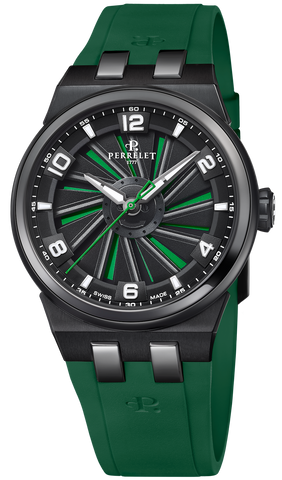 Perrelet Watch Turbine Titanium 41 Green A4067/5