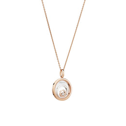 Chopard Happy Spirit 18ct Rose & White Gold 0.09ct Diamond Pendant