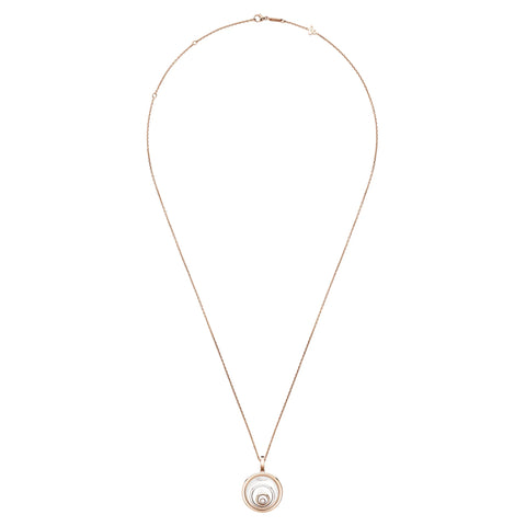 Chopard Happy Spirit 18ct Rose & White Gold 0.09ct Diamond Pendant