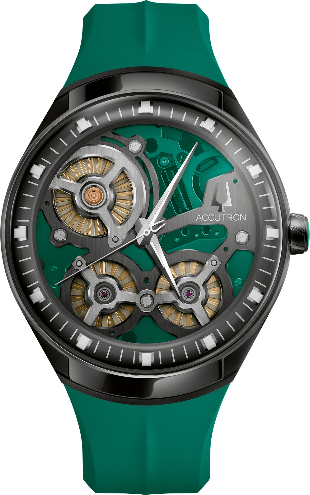 Accutron DNA Casino Green Limited Edition Watch D 28A207 Watch