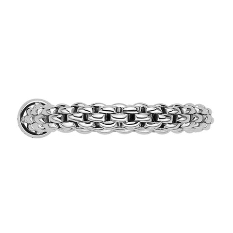 Fope Flex'it Essentials 18ct White Gold Slim Ring AN04.