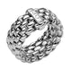 Fope Flex'it Essentials 18ct White Gold Wide Ring AN05.