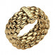 Fope Flex'it Essentials 18ct Yellow Gold Wide Ring AN05.