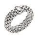 Fope Flex'it Essentials 18ct White Gold Medium Wide Ring AN559.
