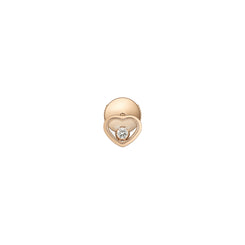 Chopard My Happy Hearts 18ct Rose Gold Diamond Single Stud Earring