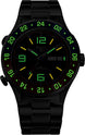 Ball Watch Company Roadmaster Marine GMT Limited Edition Watch with black dial, titanium strap, titanium case