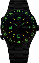 Ball Watch Company Roadmaster Marine GMT Limited Edition Watch with blue dial, titanium strap, titanium case