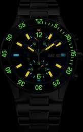 Ball Watch Company Roadmaster Rescue Chronograph Limited Edition Watch with blue dial, titanium strap, titanium case