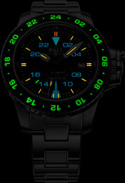 Ball Watch Company Engineer Hydrocarbon AeroGMT Sled Driver Limited Edition Watch with black dial, steel bracelet, steel case