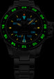 Ball Watch Company Engineer Hydrocarbon AeroGMT Sled Driver Limited Edition Watch with black dial, steel bracelet, steel case