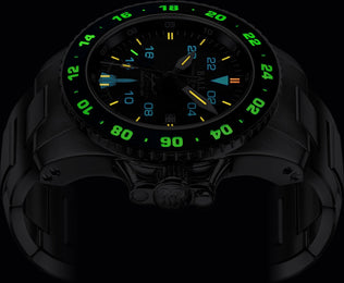 Ball Watch Company Engineer Hydrocarbon AeroGMT Sled Driver Limited Edition Watch with black dial, steel bracelet, steel case