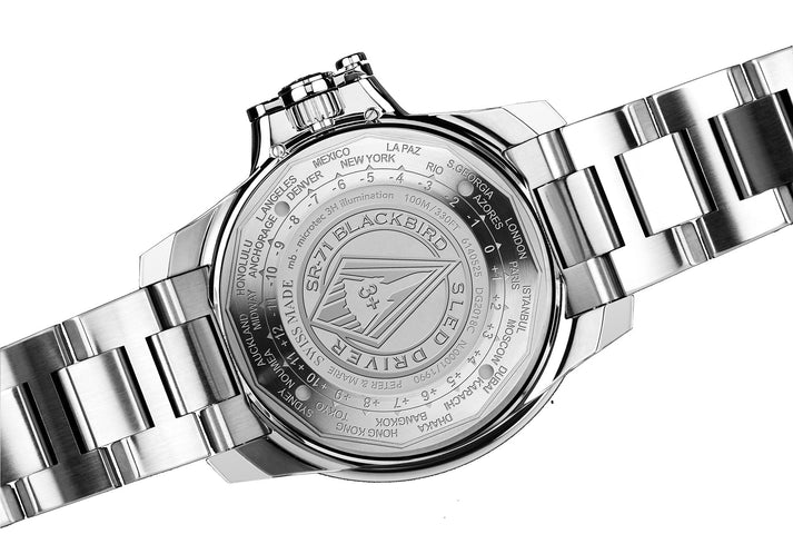 Ball Watch Company Engineer Hydrocarbon AeroGMT Sled Driver Limited Edition Watch with black dial, steel bracelet, steel case