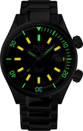 Ball Watch Company Engineer Master II Diver Chronometer Watch with black dial, steel bracelet, steel case