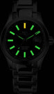 Ball Watch Company Engineer III Marvelight Chronometer Watch with black dial, steel bracelet, steel case
