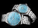 Ball Watch Company Trainmaster Eternity Blue Watch with steel bracelet, steel case