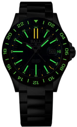 Ball Watch Company Engineer III Outlier Limited Edition Watch with blue dial, steel bracelet, steel case