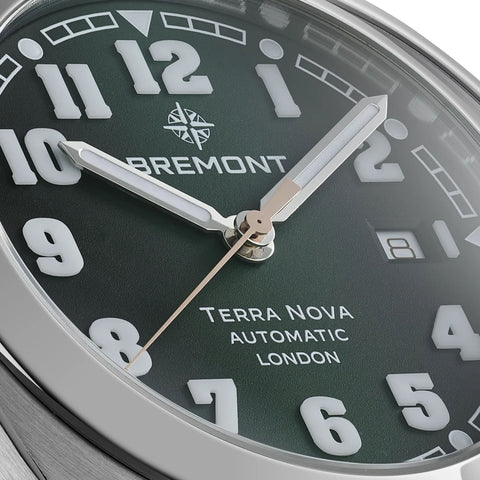 Bremont Watch Terra Nova 40.5 Date Green Nato