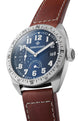 Bremont Terra Nova 40.5 Turning Bezel Power Reserve Blue Leather Watch