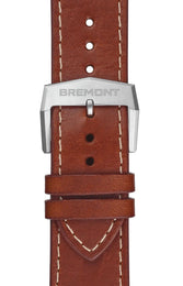 Bremont Terra Nova 40.5 Turning Bezel Power Reserve Blue Leather Watch