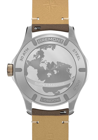 Bremont Watch Supermarine 300M Date Brown Leather