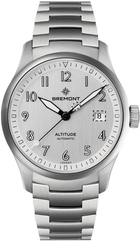 Bremont Watch Altitude 39 Date Silver Bracelet ALT39-DT-SS-SI-B