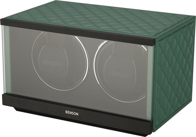 Benson Watch Winder Double Swiss Series 2.20 Green Leather Limited Edition