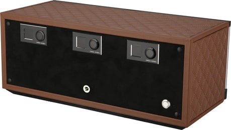 Benson Watch Winder Triple Swiss Series 3.20 Light Brown Leather