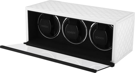 Benson Watch Winder Triple Swiss Series 3.20 White Leather Limited Edition