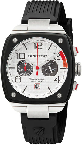Briston Watch Streamliner Urban Chrono Rubber White 24142.SA.B.2.RB