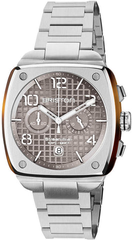 Briston Watch Streamliner Urban Chrono Steel Grey Taupe 23142.S.T.30.SB
