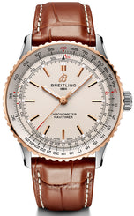 Breitling Watch Navitimer Automatic 41 Steel & 18k Red Gold Leather U17329F41G1P1